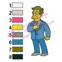 Principal Skinner Simpsons Embroidery